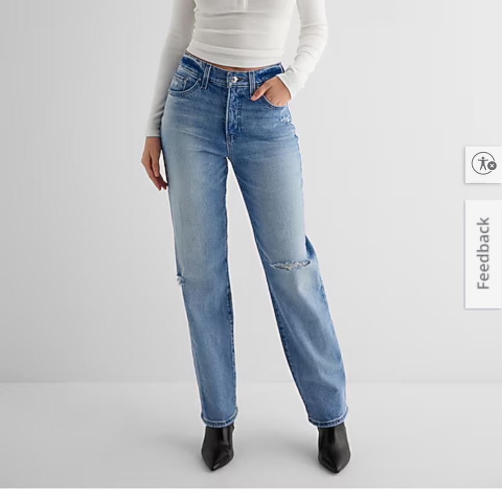 Express Modern Straight Leg Jeans